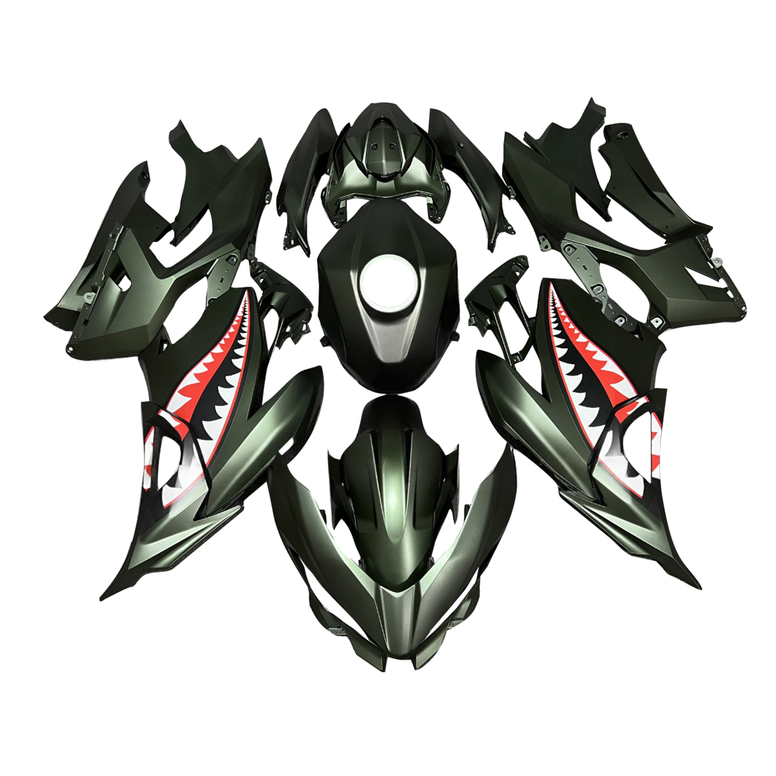 適用於Kawasaki Ninja400-1824全車彩繪車殼207-極限超快感