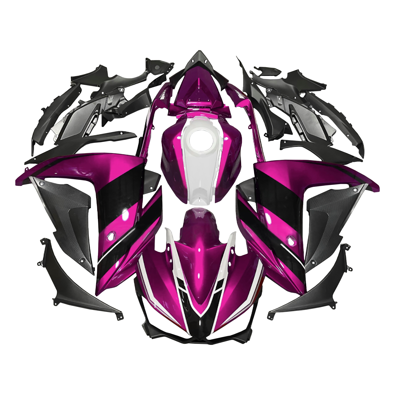 適用於 Yamaha YZF-R3 2014-2018 全車彩繪車殼+單座蓋173-極限超快感