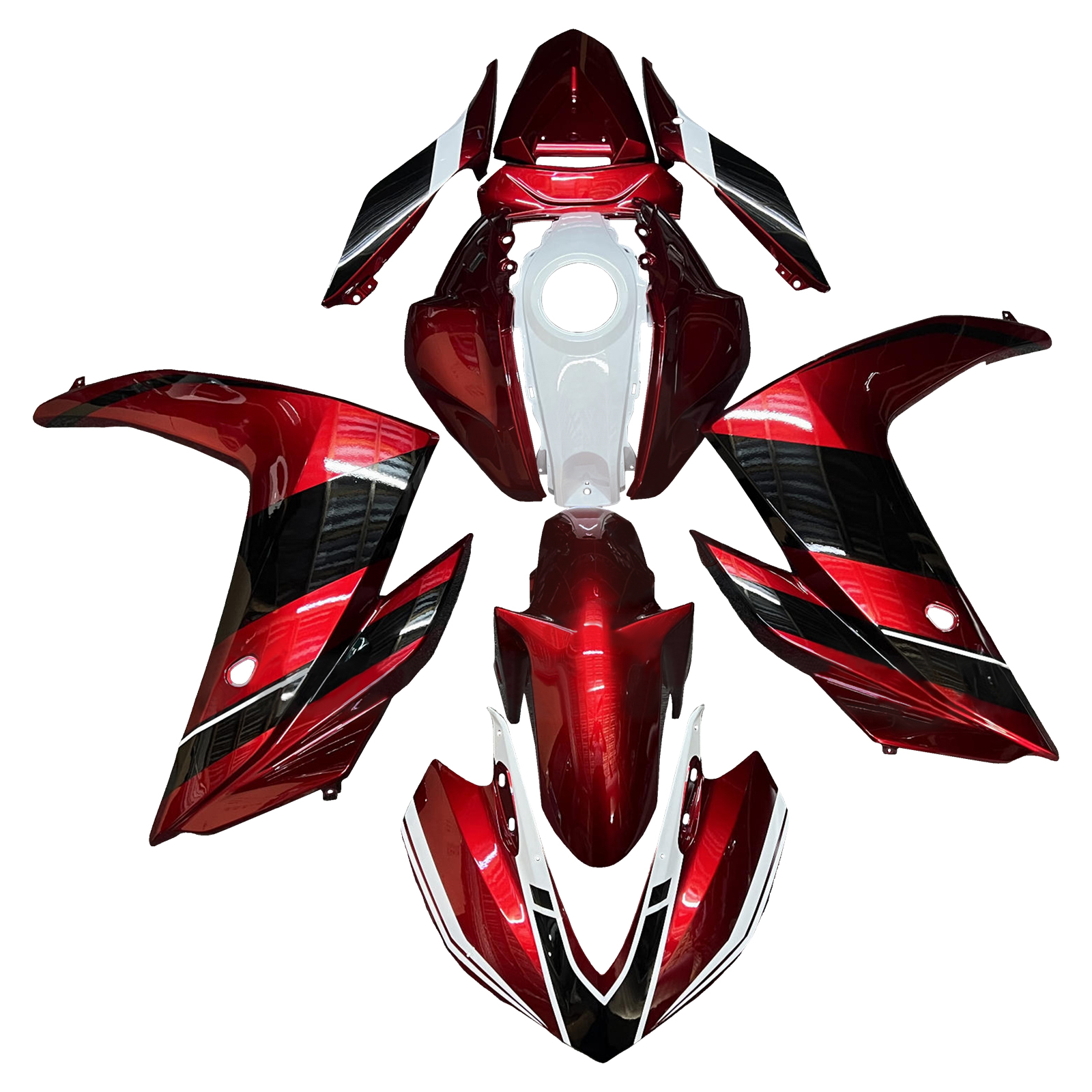 適用於 Yamaha YZF-R3 2014-2018 全車彩繪車殼+單座蓋174-極限超快感