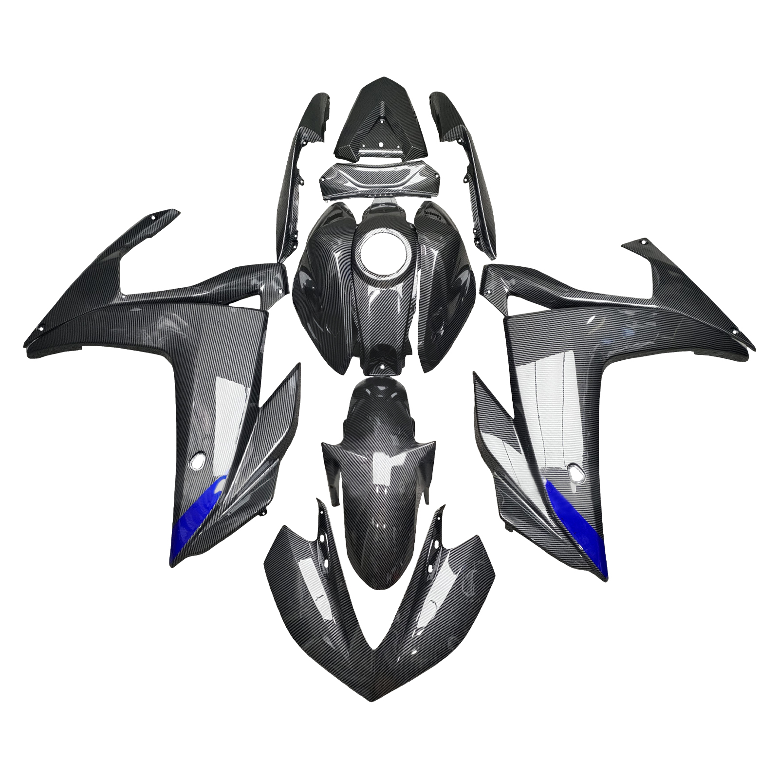 適用於 Yamaha YZF-R3 2014-2018 全車彩繪車殼+單座蓋181-極限超快感