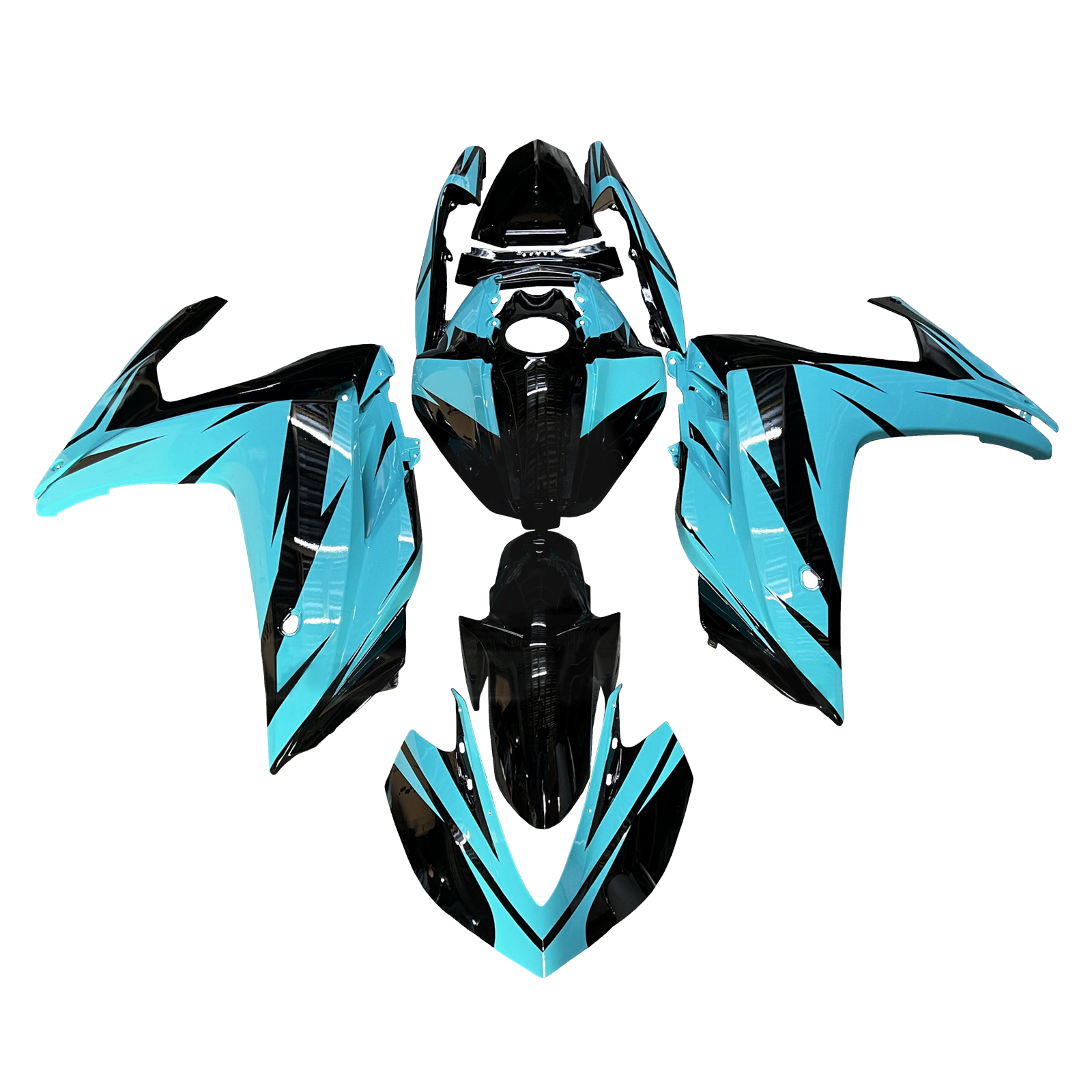 適用於 Yamaha YZF-R3 2014-2018 全車彩繪車殼+單座蓋187-極限超快感