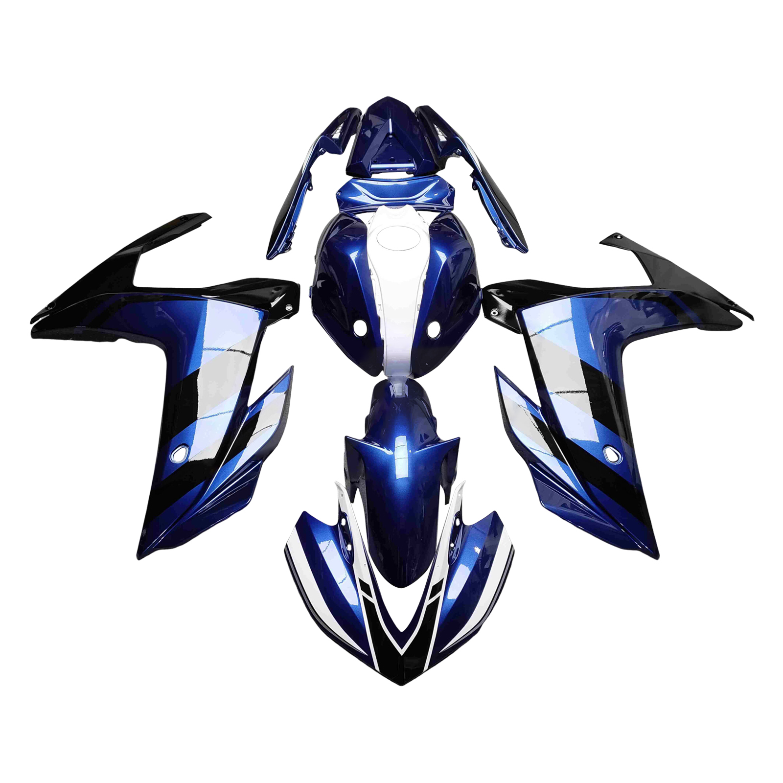 適用於 Yamaha YZF-R3 2014-2018 全車彩繪車殼+單座蓋195-極限超快感
