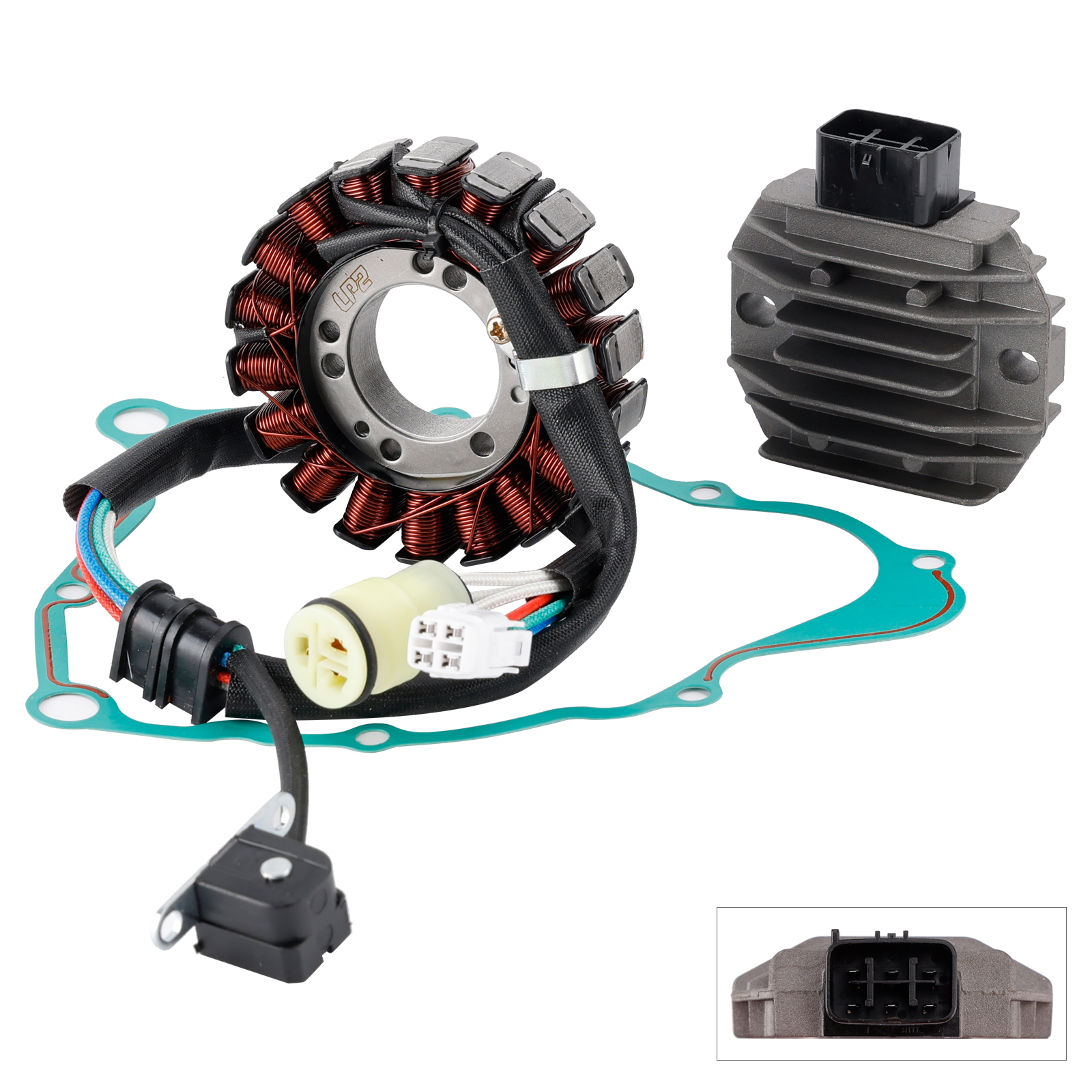 Yamaha YFM250 Big Bear 250 07-11 Bruin 250 05-06專用電盤+整流器+墊片