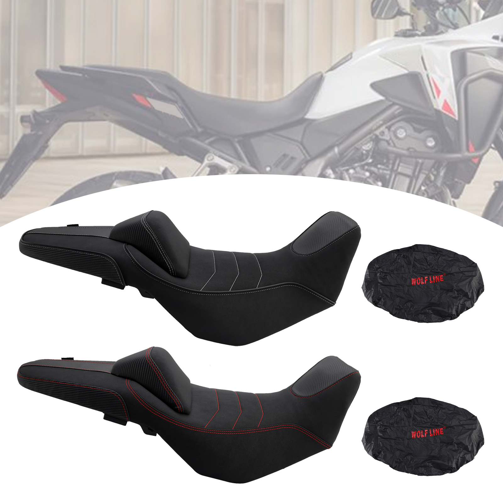 Honda Nx400 Nx500 24-25專用改裝造型坐墊（加高15MM）-極限超快感