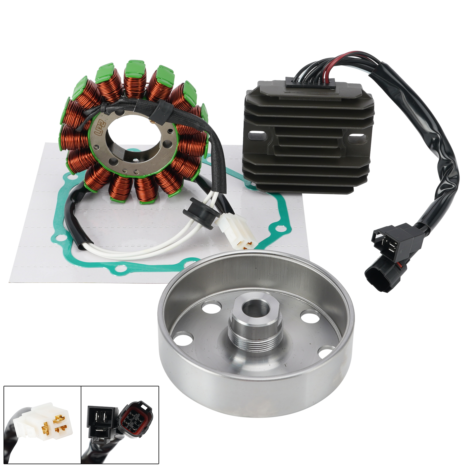 適用於鈴木 GSX-R1000 GSXR1000 K7 K8 2007-2008 的飛輪轉子發電機調節器墊片套裝