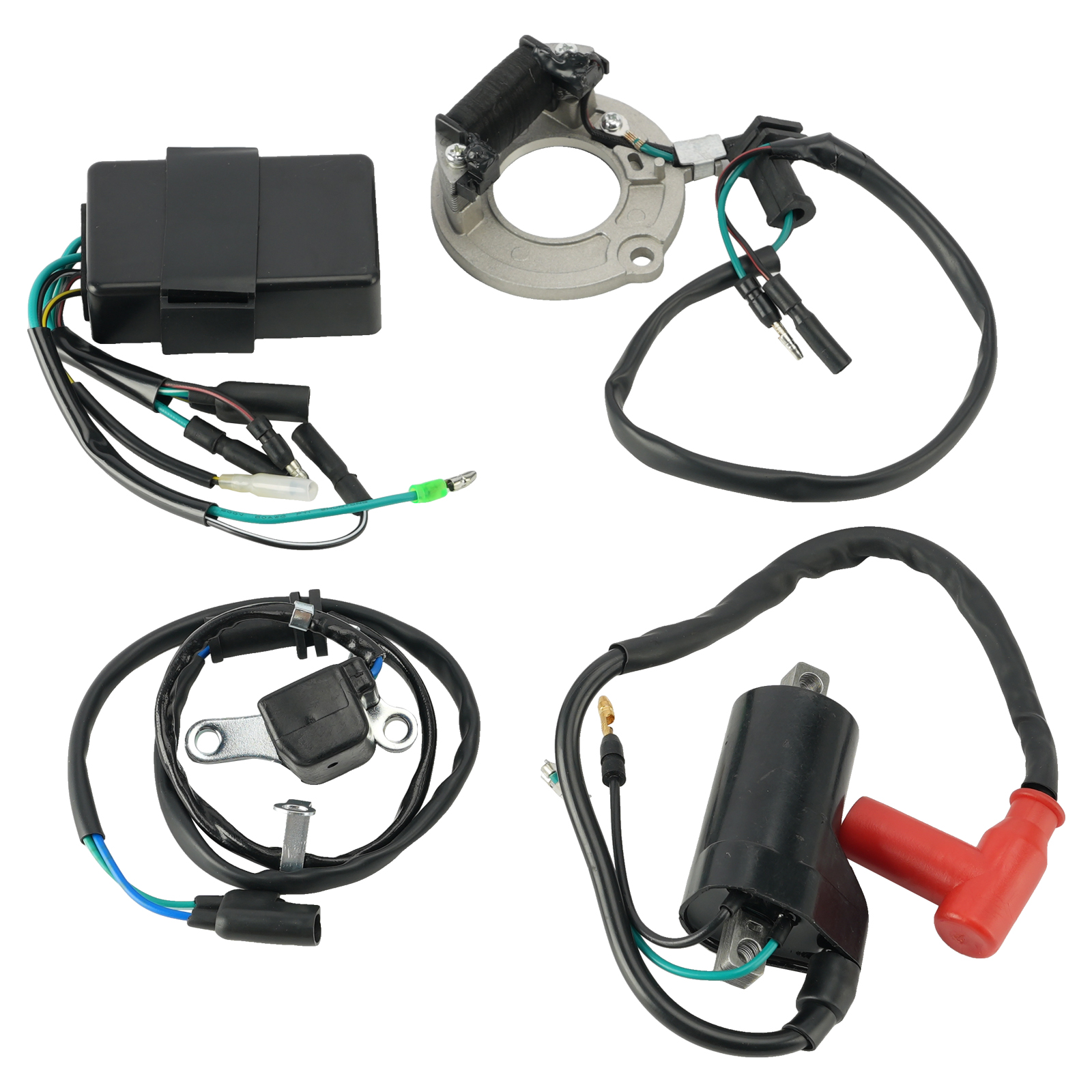 適用於本田 CR 80 85 R RB 1996-2004 的 CDI 點火器、點火線圈、定子和脈衝線圈套件