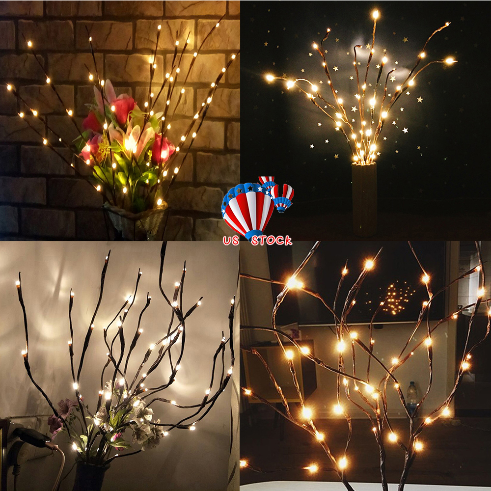 Details About Led Willow Branch Lamp Fl Lights 20 Bulbs Home Party Garden Decor