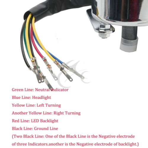 Universal Motorcycle Motorbike Digital Lcd Tachometer