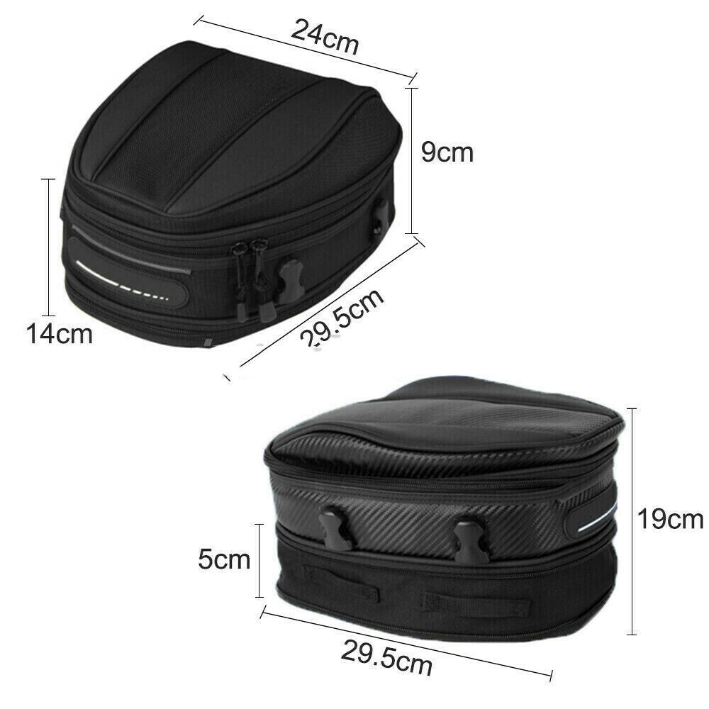 motorcycle passenger seat bag