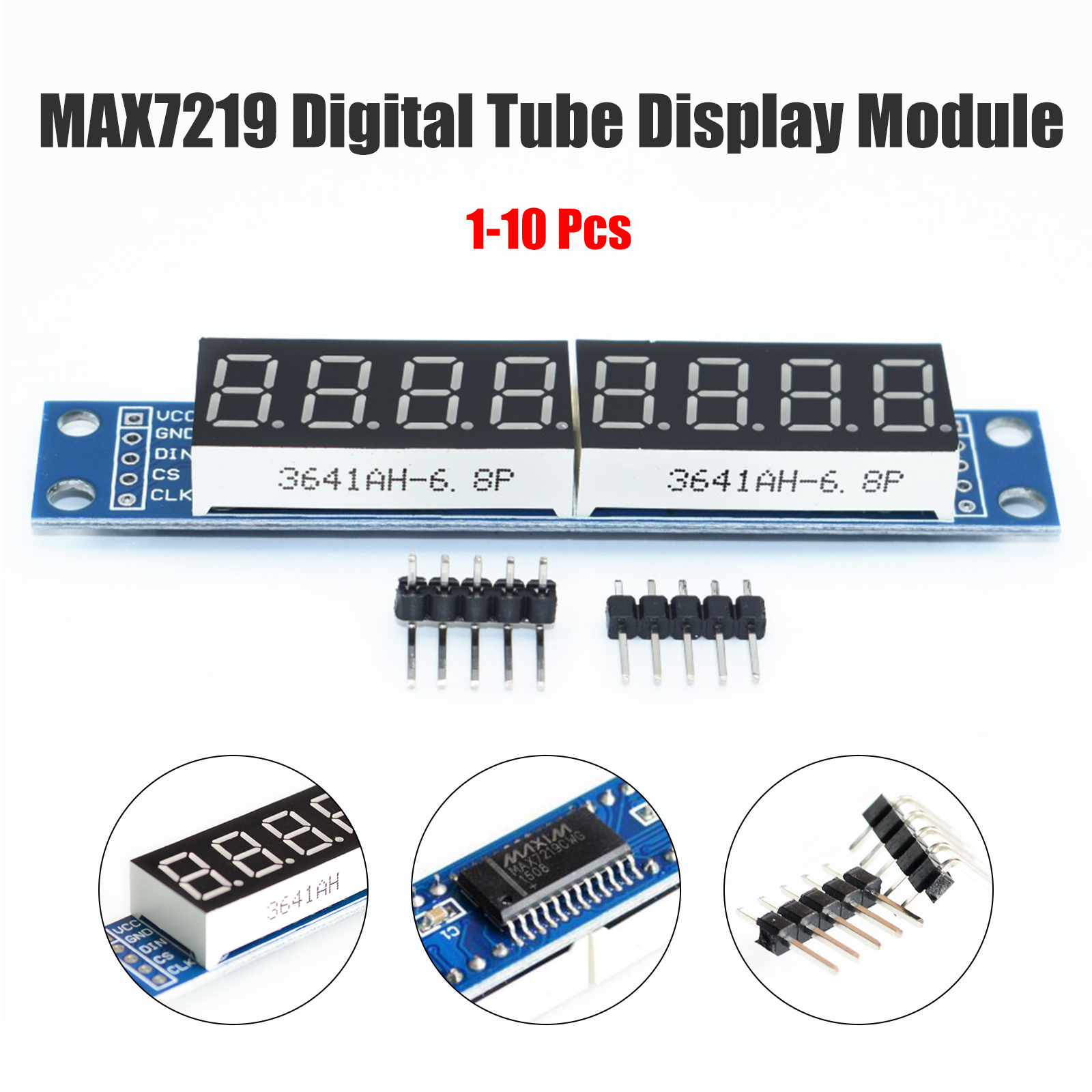 MAX7219 8-Digit LED Display 7 Segment Digital Tube For Arduino Raspberry Pi