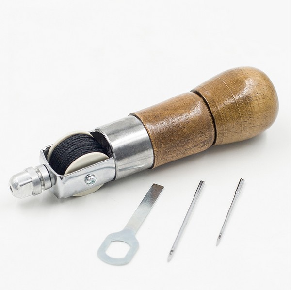 Leather Sail Tent Canvas Hand Stitching Sewing Tools Kit Waxed Thread Awl Craft