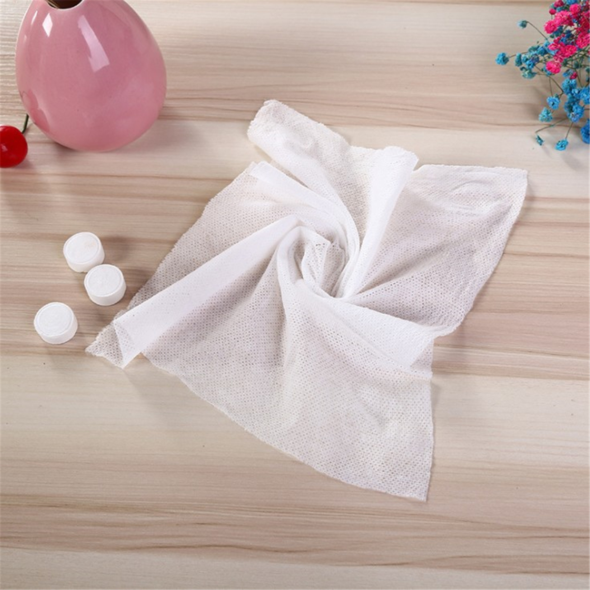 50X Portable Disposable Magic Compressed Towel Toilet Paper Tablet Coin
