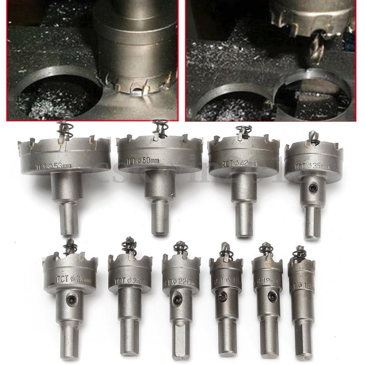 TCT Carbide Tip Hole Saw Carbide Metal Drill Bit Stainless Steel Cutter