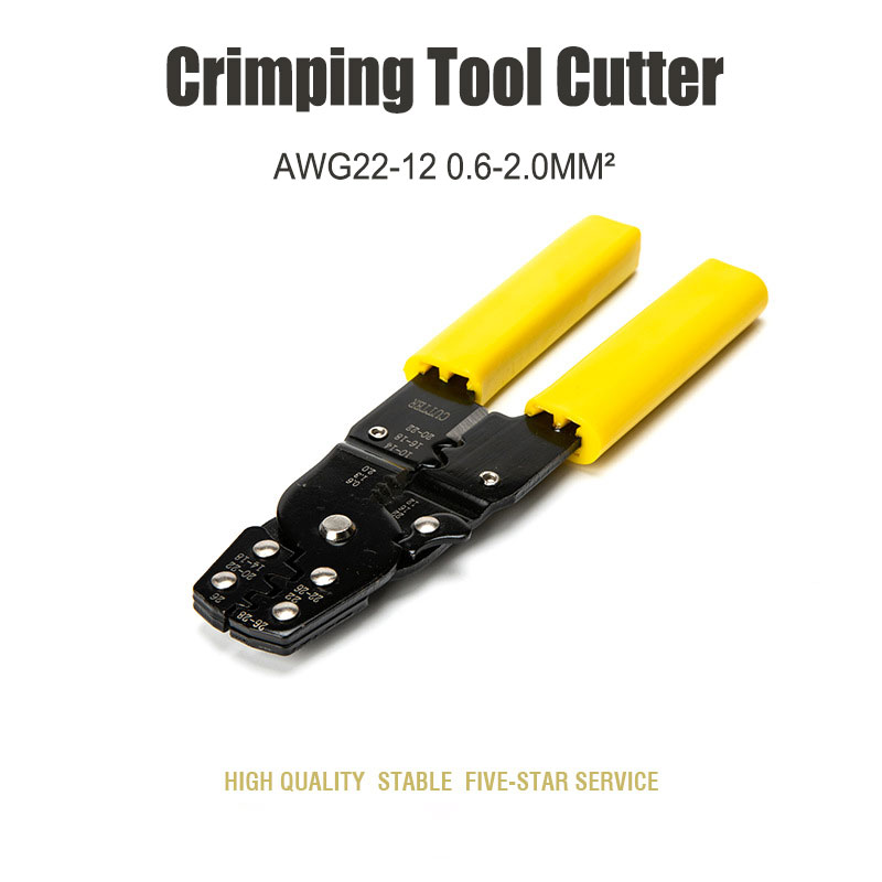 Crimping Tool Cutter For 3.9mm Bullets 6.3mm Terminals Non-insulated Terminals