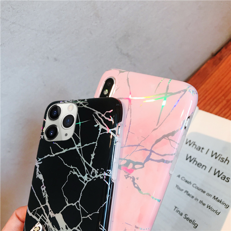 For iPhone 11 Pro Max XR XS 6s 7 8 Iridescent Holographic ...