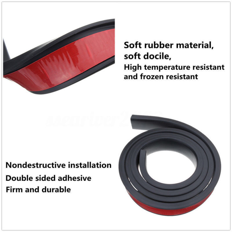 2x 1.5m Rubber Car Wheel Arch Protection Moldings Mudguard Trim