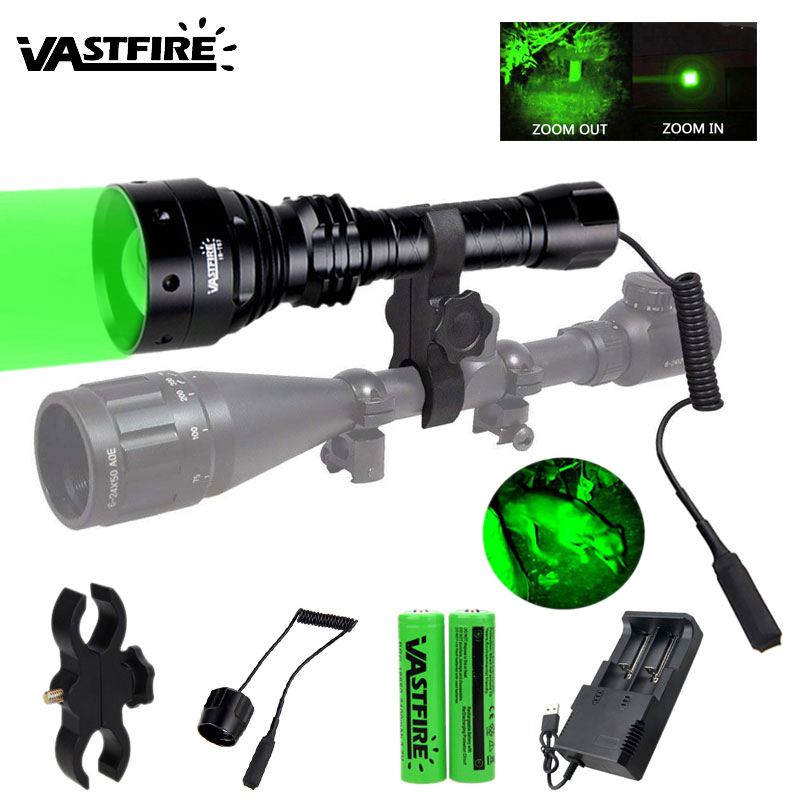 501B Red LED Single 1 Mode Coyote Hog Pig Varmint Predator Hunting Flashlight
