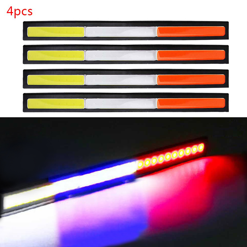 Safego 12V 14CM COB White Car LED Lights for DRL Fog Driving Lamp