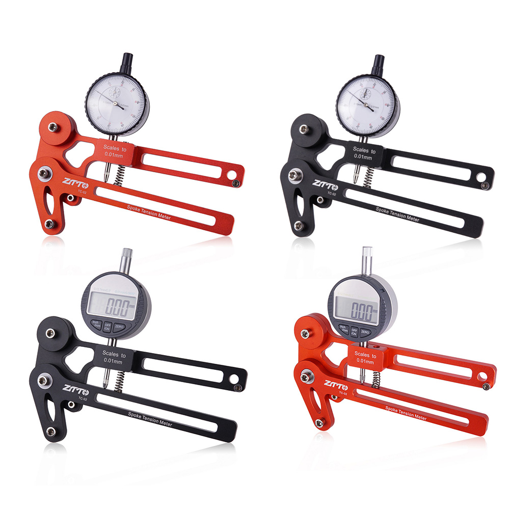 ZTTO Cycle Bicycle Spoke Tension Meter Wheel Steel Ring Correction Gauge Tool hs