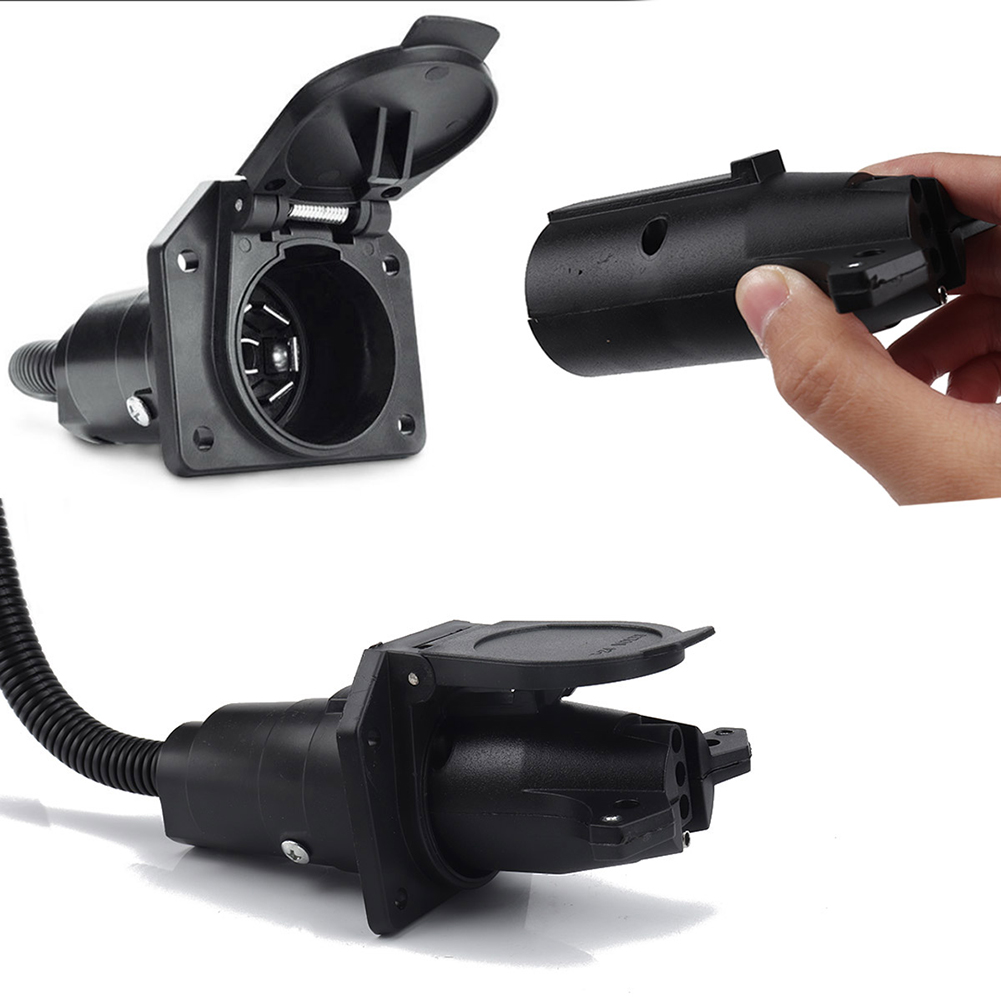 7 Way Round to 4 Pin Flat Trailer Connector Plug Light Adapter Plug Boat Rv Set | eBay