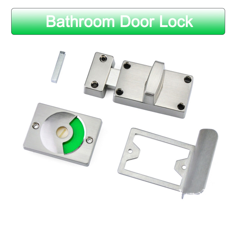 Toilet Door Lock Bathroom Door Latch Vacant Engaged Restroom Indicator