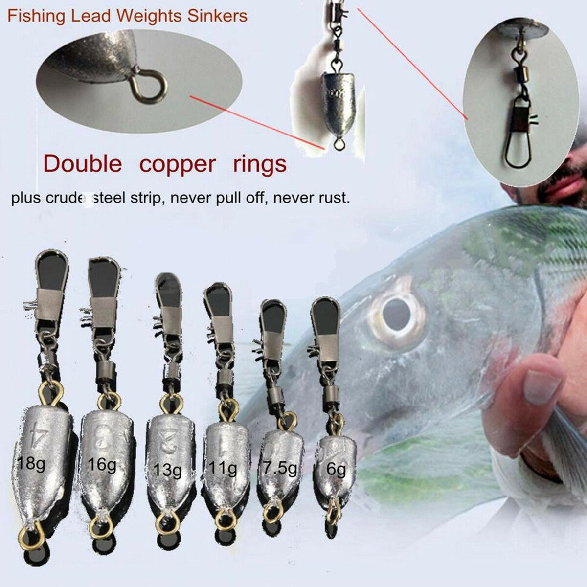 1/5/10 Pcs Sea/Carp/Coarse Fishing Drilled Leads Lead Weights Sinkers ... - NLNNVUTNLPNOWKOPLQRRPUTSNVQNNRORWUTM390D