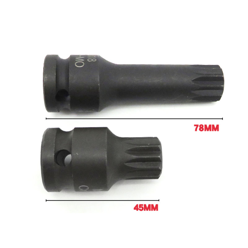 6pcs 1/2" DRIVE SPLINE BIT IMPACT SOCKET SET M14 M16 M18 Triple Square