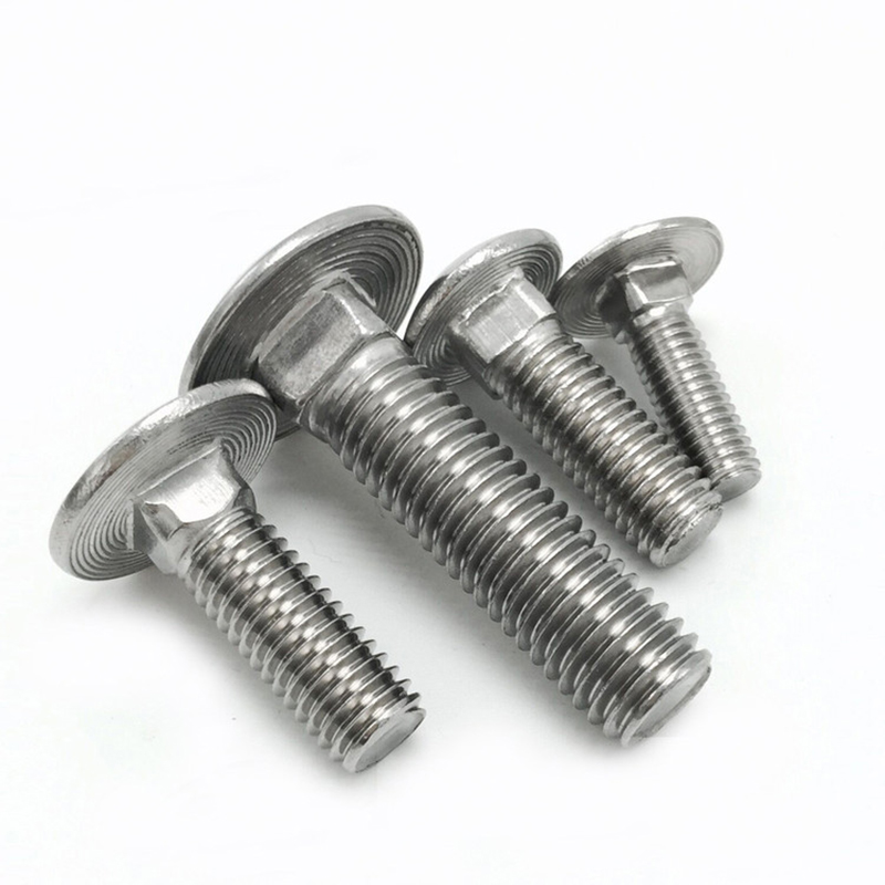 M6,M8,M10,M12 Thread Cup Head Square Neck Bolts Carriage Coach Screw ...