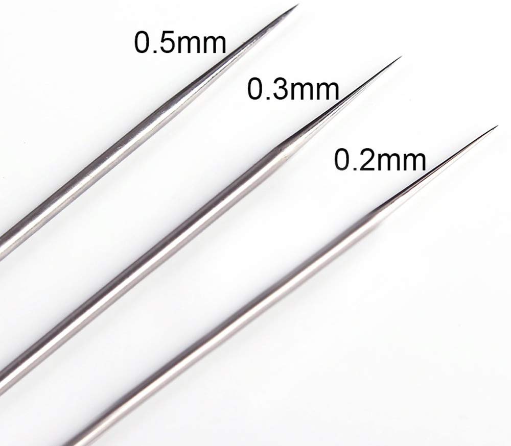 0.2mm/0.3mm/0.5mm Airbrush Nozzle & Needle Tips Spraying Replacement ...