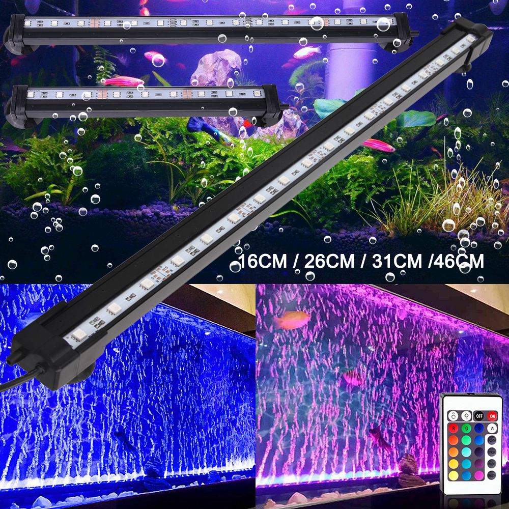 US 16CM - 51CM 5050 RGB Waterproof Air Bubble Lamp LED ...