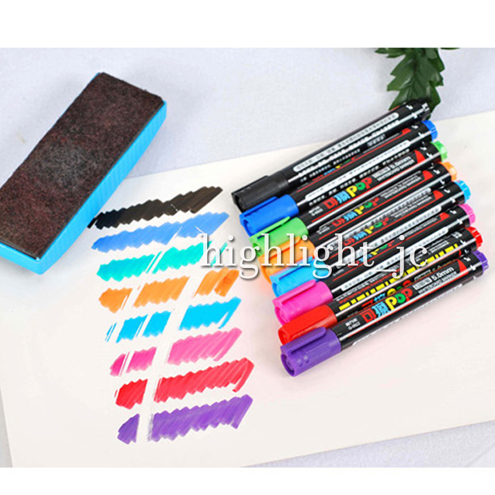 12 Farbe Whiteboard Marker Fenstermarker Löschbar Stifte