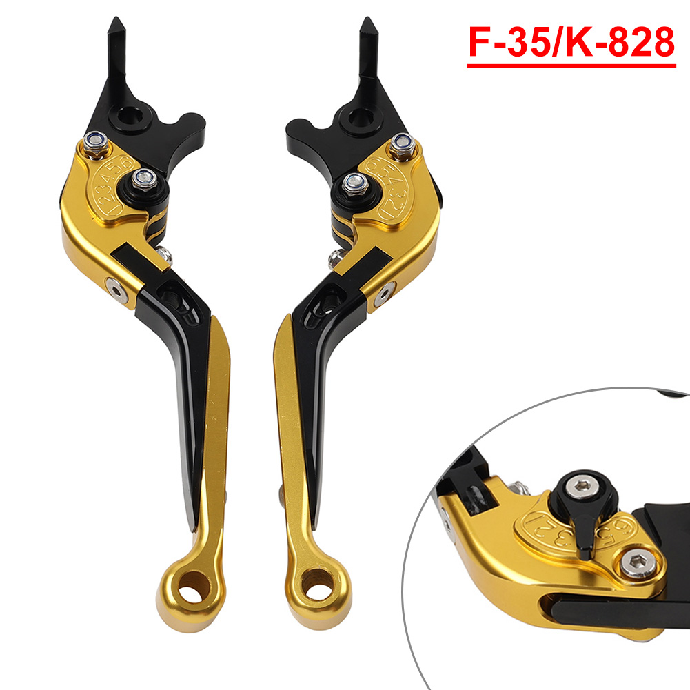 その他 Golden lever CNC Folding Extendable Brake Clutch Levers Fit Kawasaki