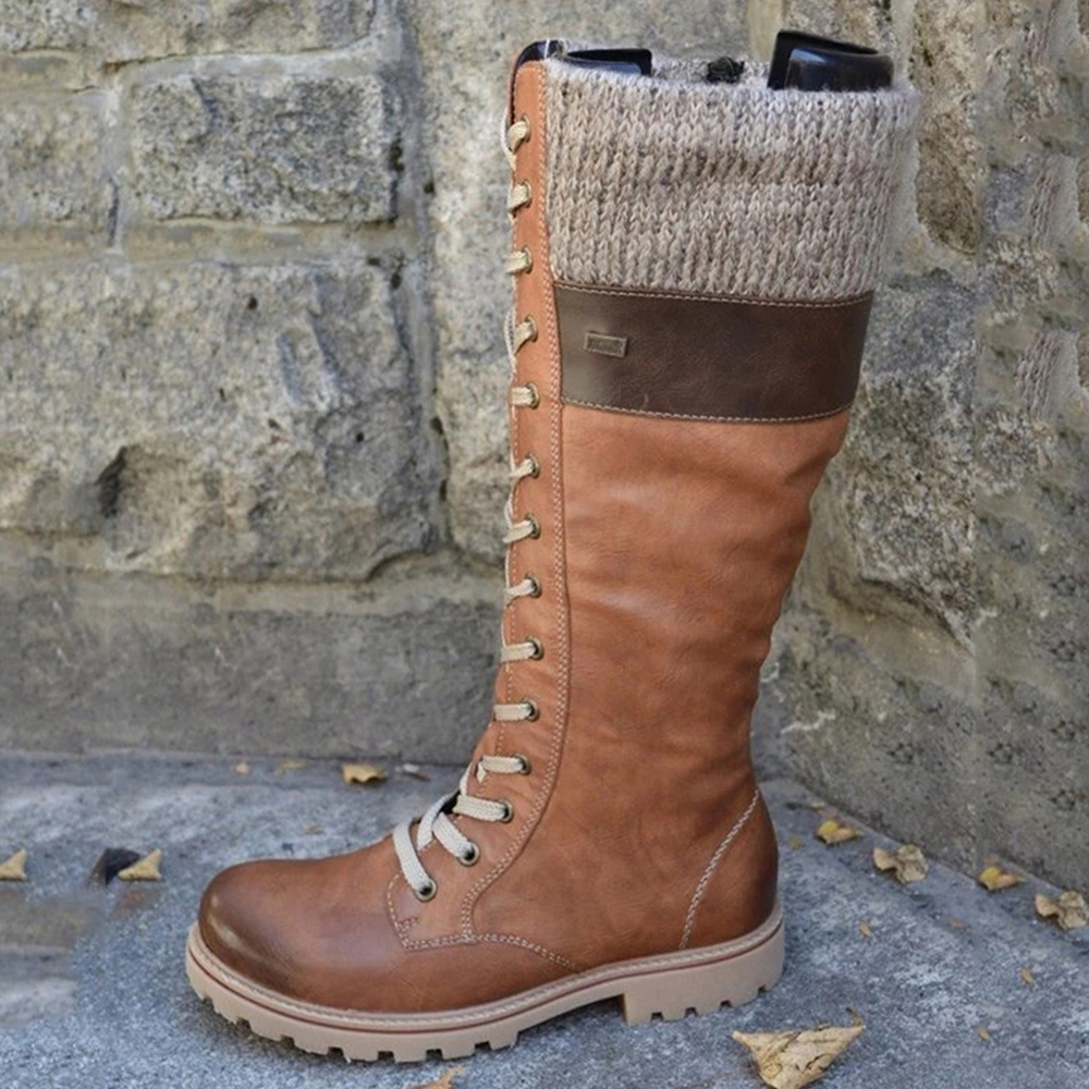lace up mid calf boots with heel