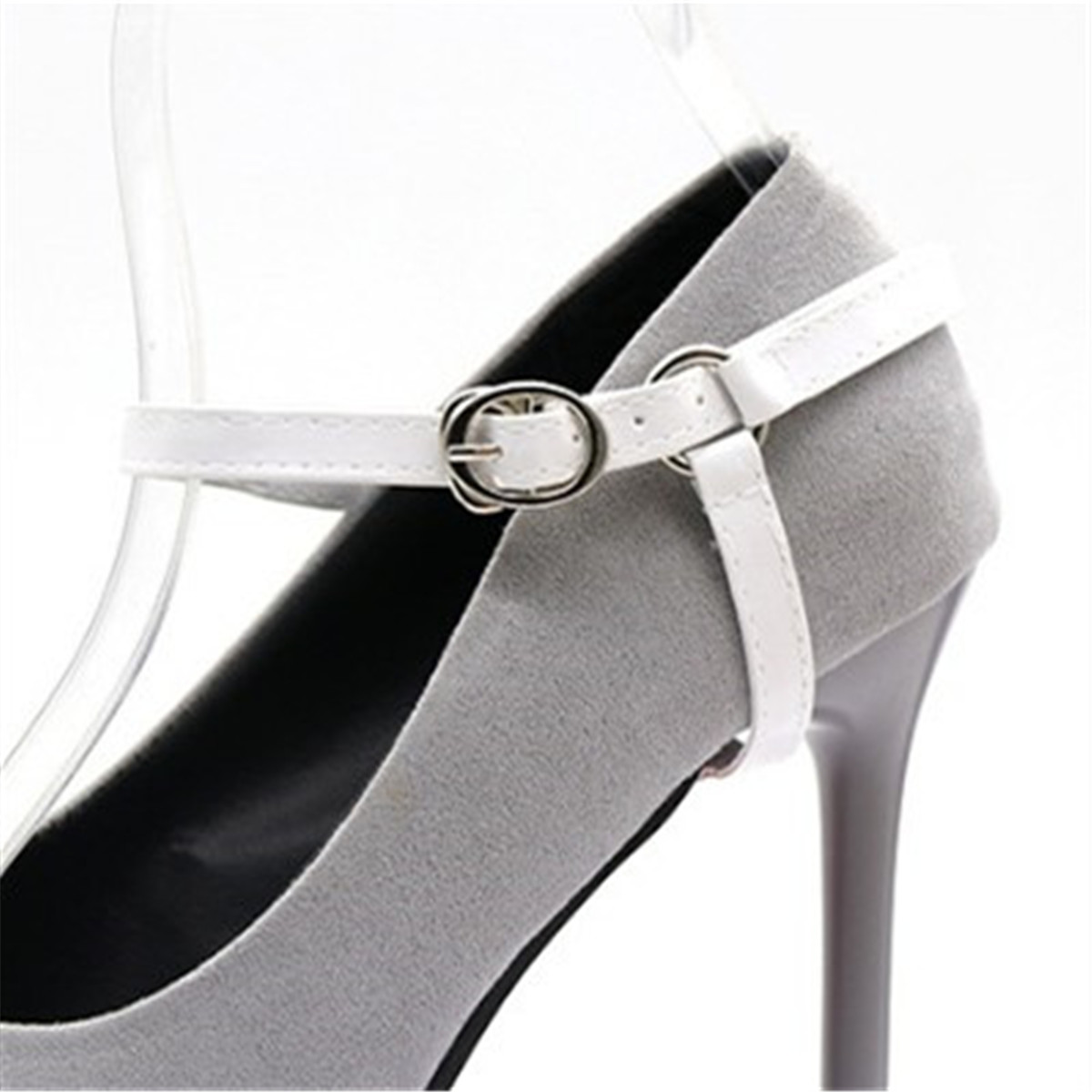 Detachable Leather Shoe Straps Laces Band For Holding Loose High Heeled 