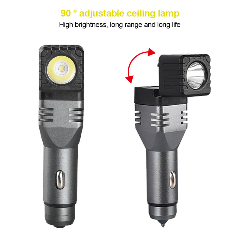 Car Charger LED Flashlight Torch Emergency COB Work Light Torch Rechargeable eBay