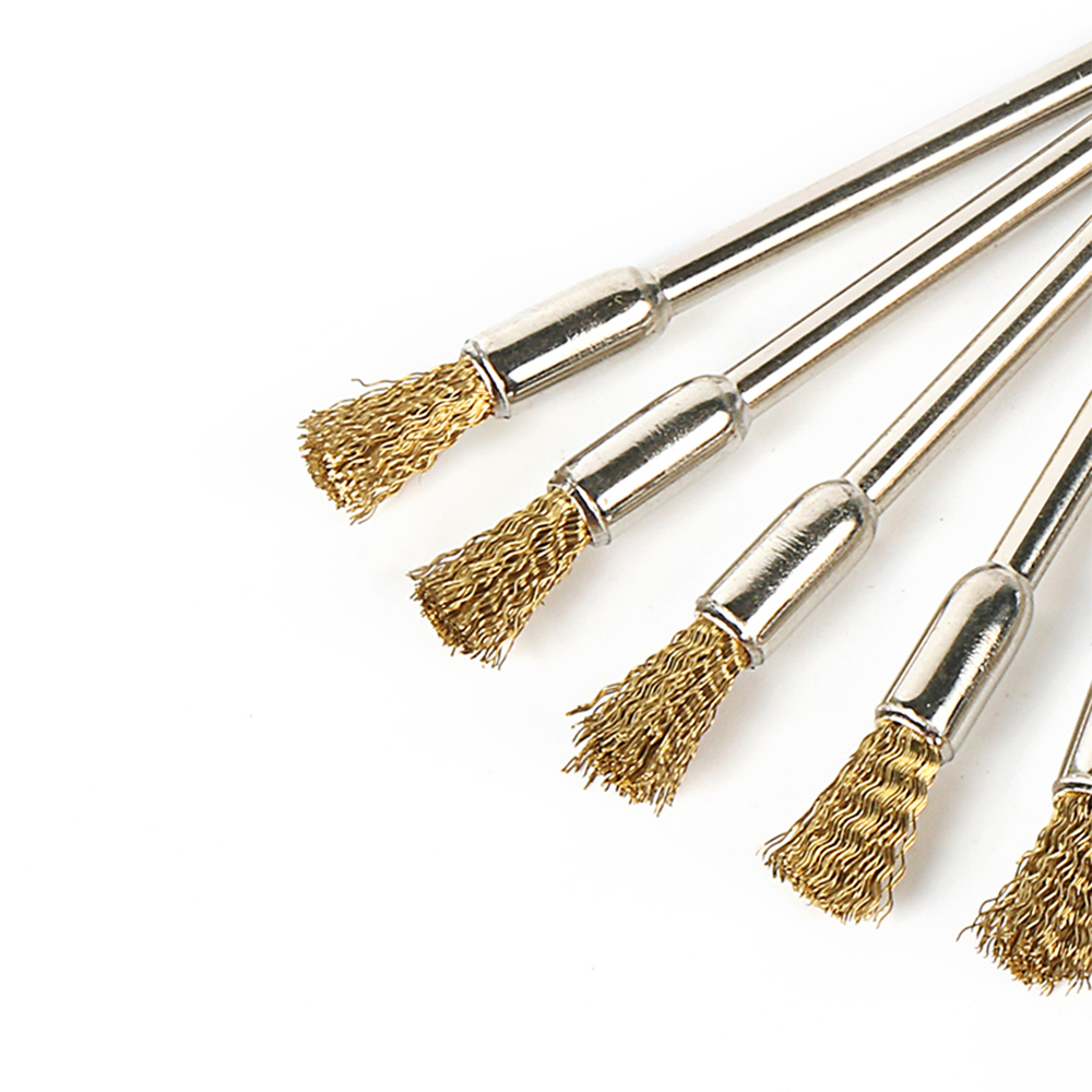 15pcs Brass Wire Wheel Brush for Die Dremel Grinder Rotary Tool Dremel