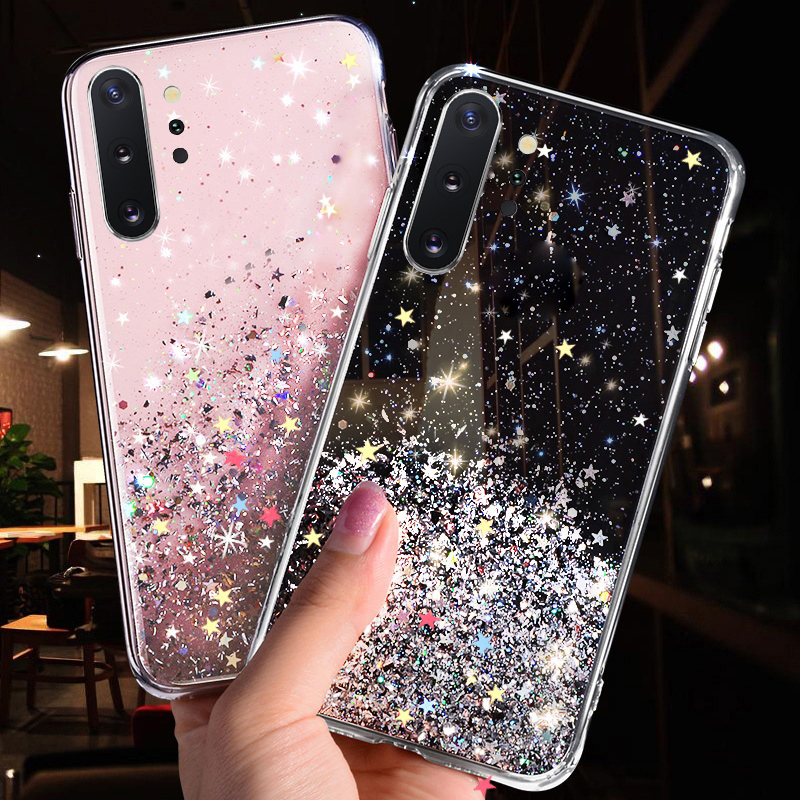 Glitter Star Clear Soft Case Cover For Samsung Galaxy S21 S Fe 2 A52 A32 M51 Ebay