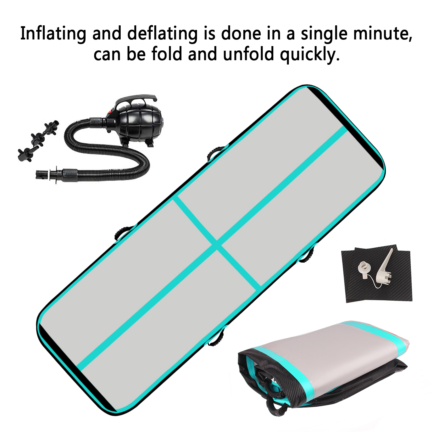 ibigbean Inflatable Gymnastics Mat Air Track Tumbling5m2m