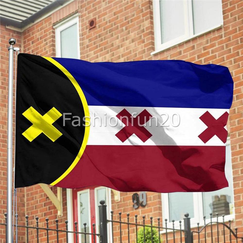 Printing Lmanburg Flag 2021 Dream SMP Banner Courtyard Garden Hanging