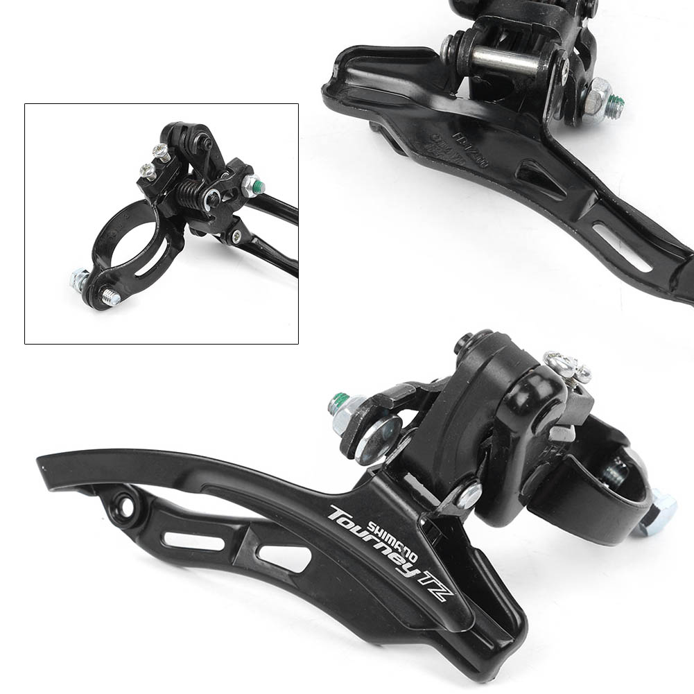 SHIMANO TZ TOURNEY FRONT DERAILLEUR 31.8mm TOP PULL BLACK
