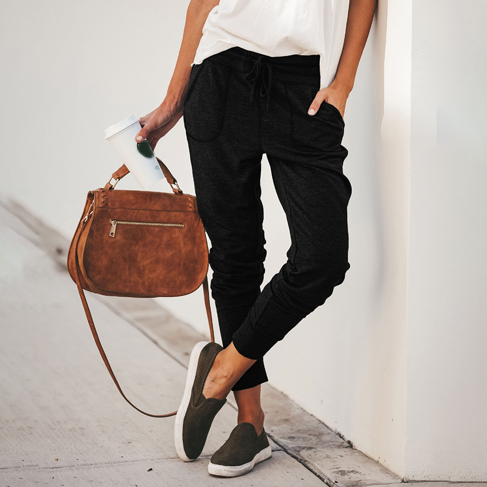 women's drawstring sweatpants with pockets