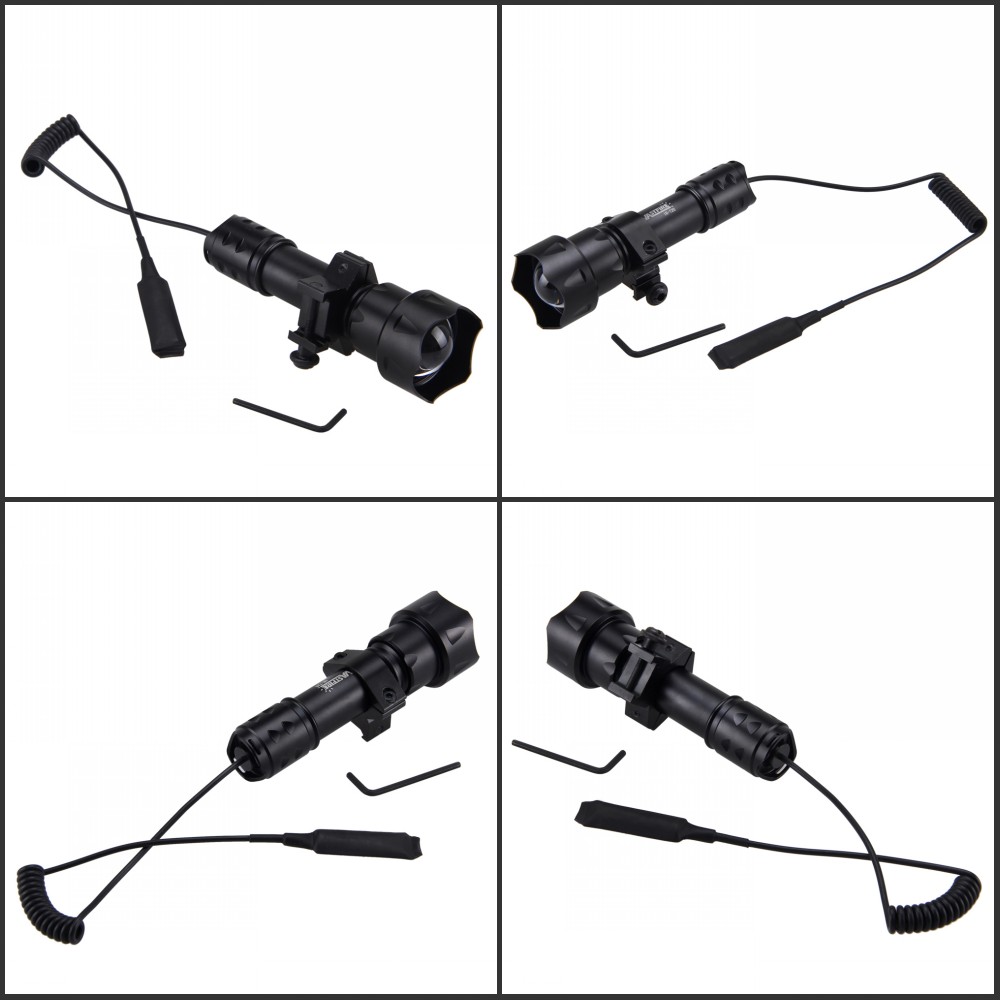 Infrared Light IR 850nm NV Torch T20 38MM Flashlight Torch Zoom Hunting