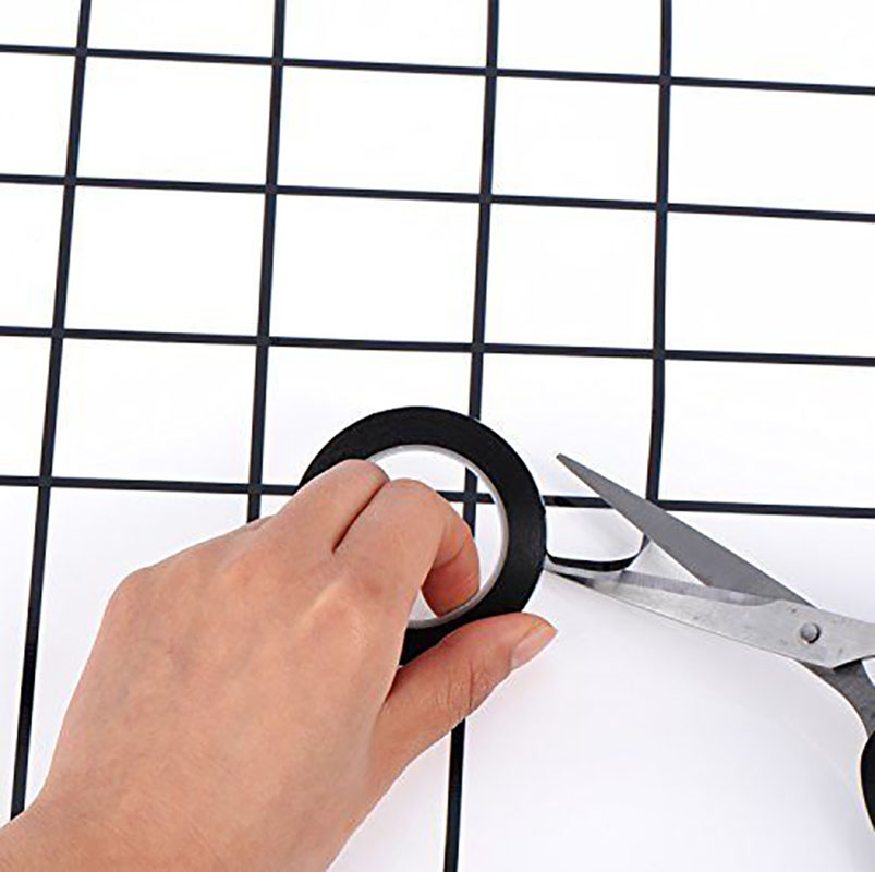 66m x 3mmSelf Adhesive Whiteboard Grid Gridding Marking Tape Non
