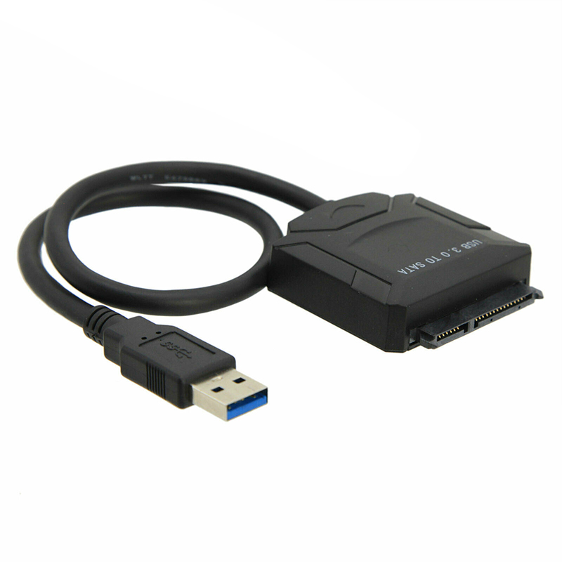 USB 3.0 to SATA III Adapter for 2.5/" 3.5/" SDD HDD Hard Drives with 12V//2A Power
