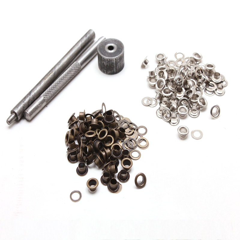 100x oeillets 4-14mm 3pcs outil de poinçonnage rivets pour textile bannières