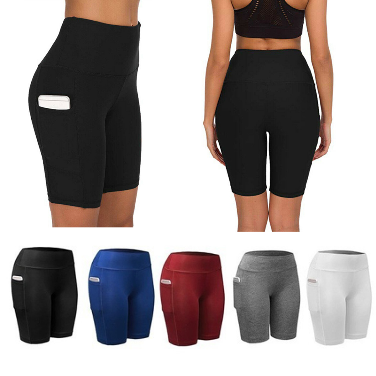 Women's Clothing Pants Women Compression Sport Shorts Leggings With ...