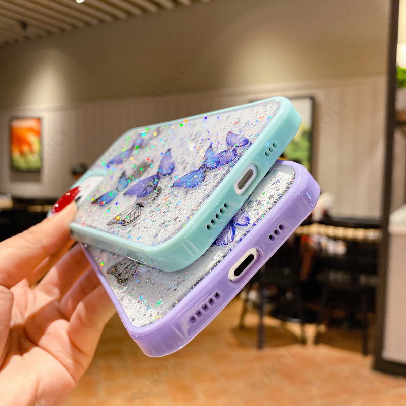 Kuafcase Für IPhone 15 – Seidig-weiche Silikonhülle Mit Schmetterling-Motiv, Kratzfest & Stoßsicher, In Butterfly Burgundy