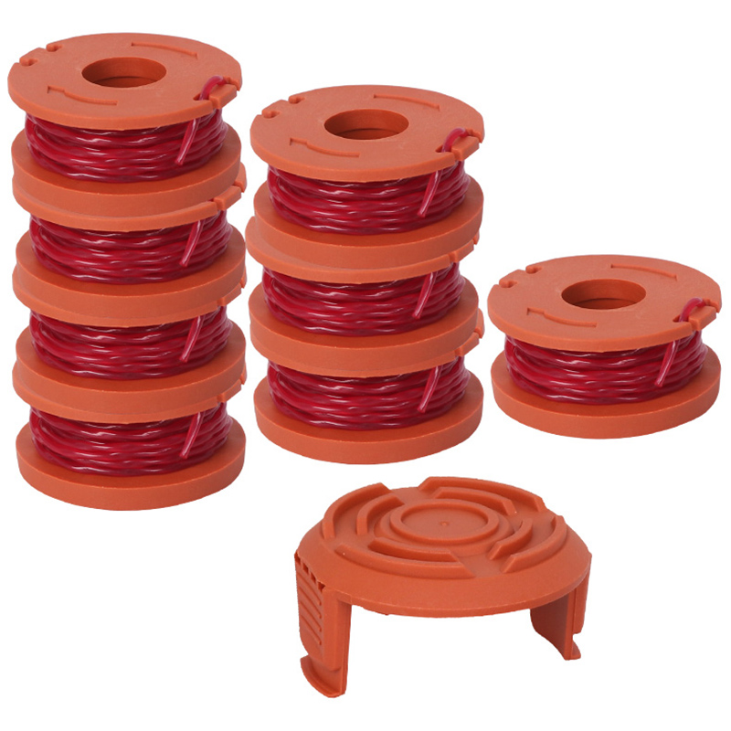 For Replacement WORX Trimmer Line 8PCS Grass Trimmer Line With 1PC