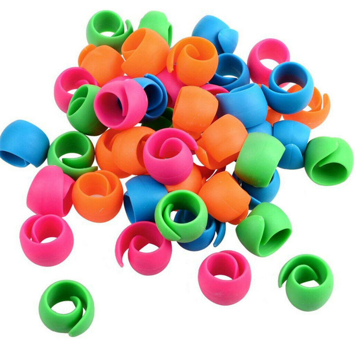 100Pcs Thread Spool Huggers Bobbin Clamps Holders Keep Thread Spools from Unwinding Peels Sewing Accessories