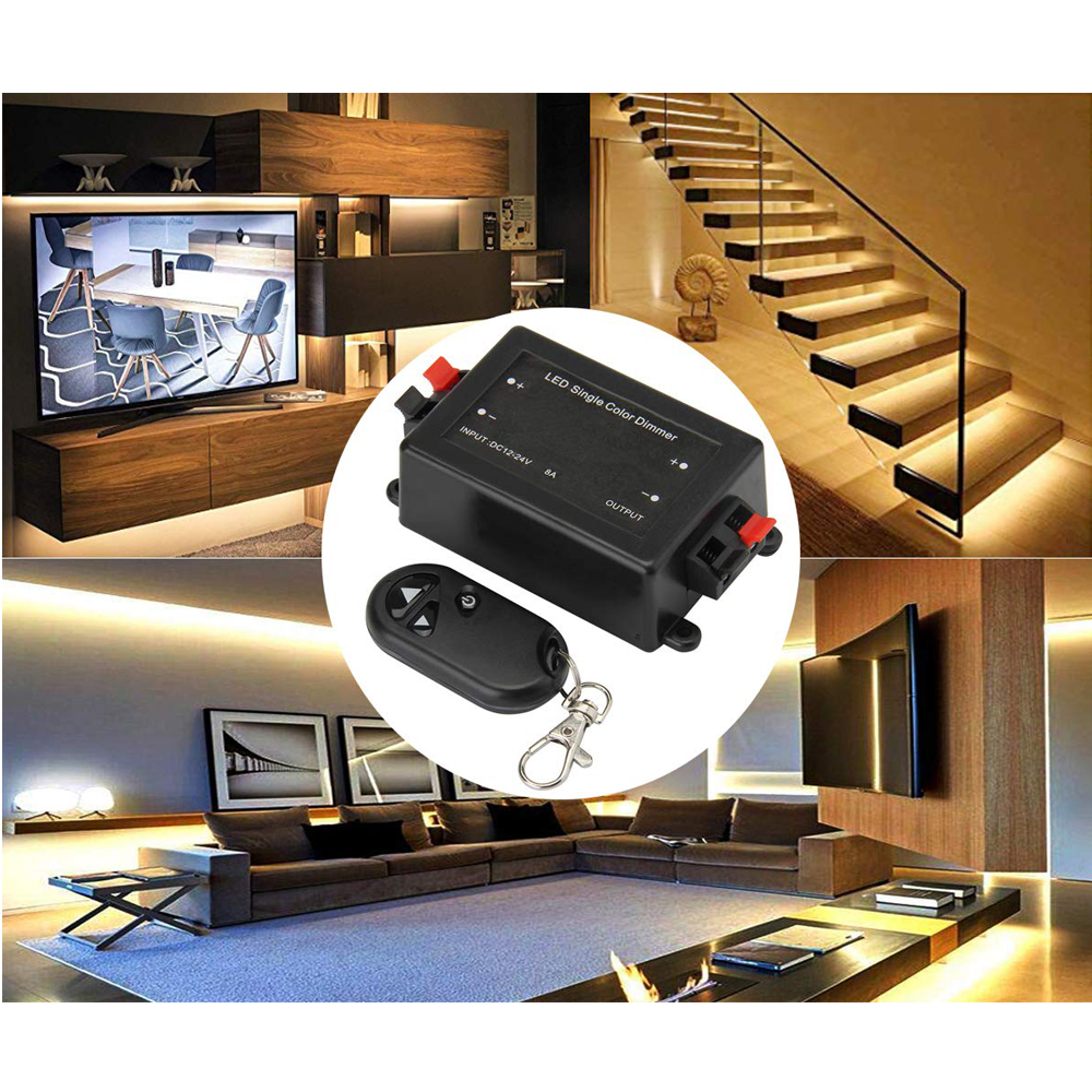 1X DC 12V 24V LED Funk Regler Dimmer mit Fernbedienung ...